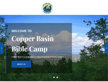 Tablet Screenshot of copperbasinbiblecamp.org